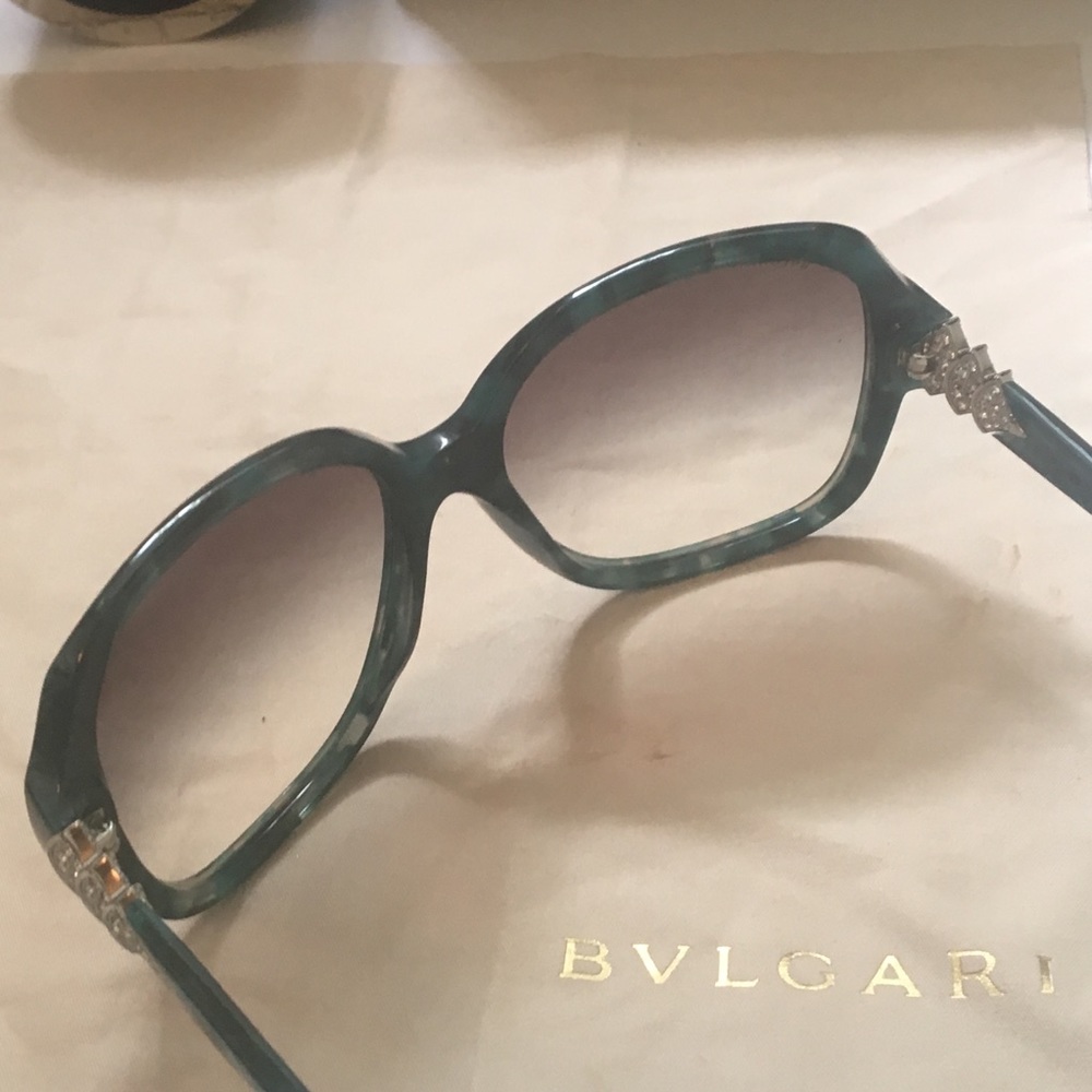 Bulgari 8124B Teal gradient lens sunglasses - Picture 7 of 12